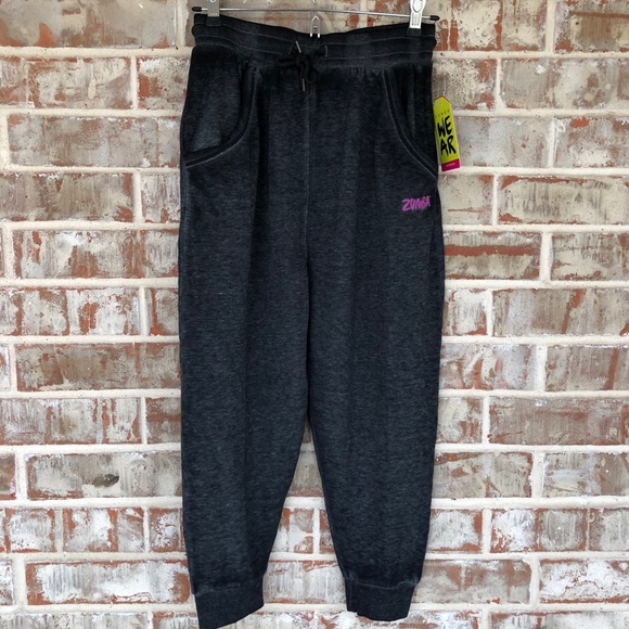 Zumba LOVE Capri Sweatpants Pocket Joggers XS S - Picture 6 of 16